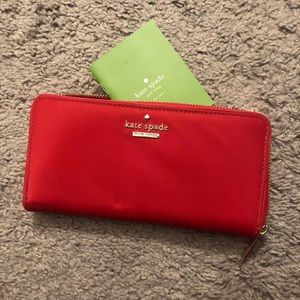 Kate Spade Nylon Red Wallet